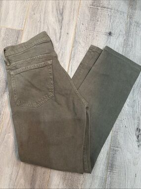 FRAME Denim Olive-Tone Jeans